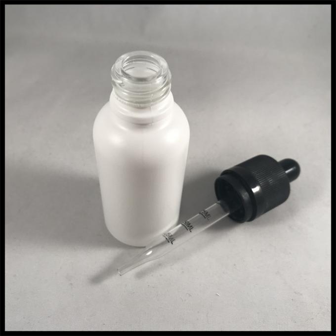 Milk White 30ml Essential Oil Glass Dropper Bottle E Cigarette Liquid Containers