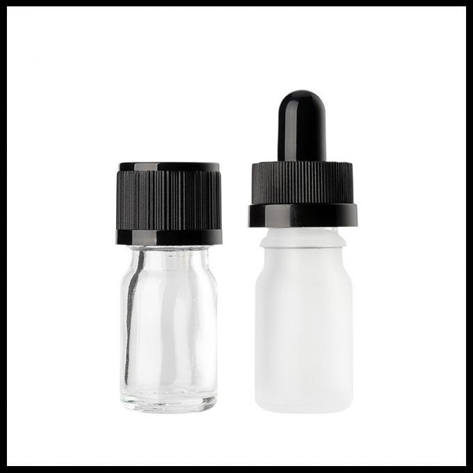 Different Sizes Essential Oil Glass Bottles Clear Eye Dropper Caps Childproof
